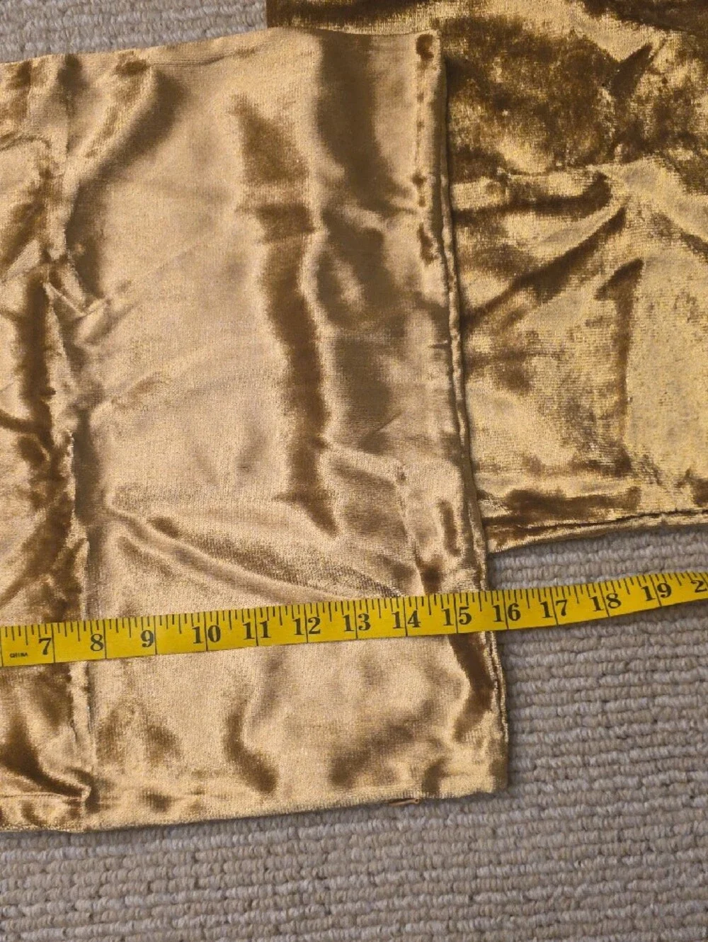 Gold Velvet Pillow Covers - Set of 2